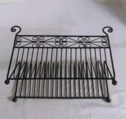 C. 1970s Wire Record/Mail Holder -CHAIRISH Shop c 1970s wire recordmail holder 3157