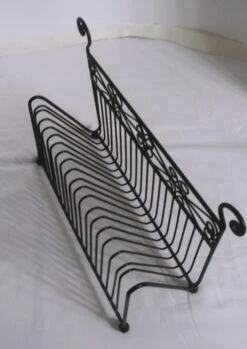 C. 1970s Wire Record/Mail Holder -CHAIRISH Shop c 1970s wire recordmail holder 6124