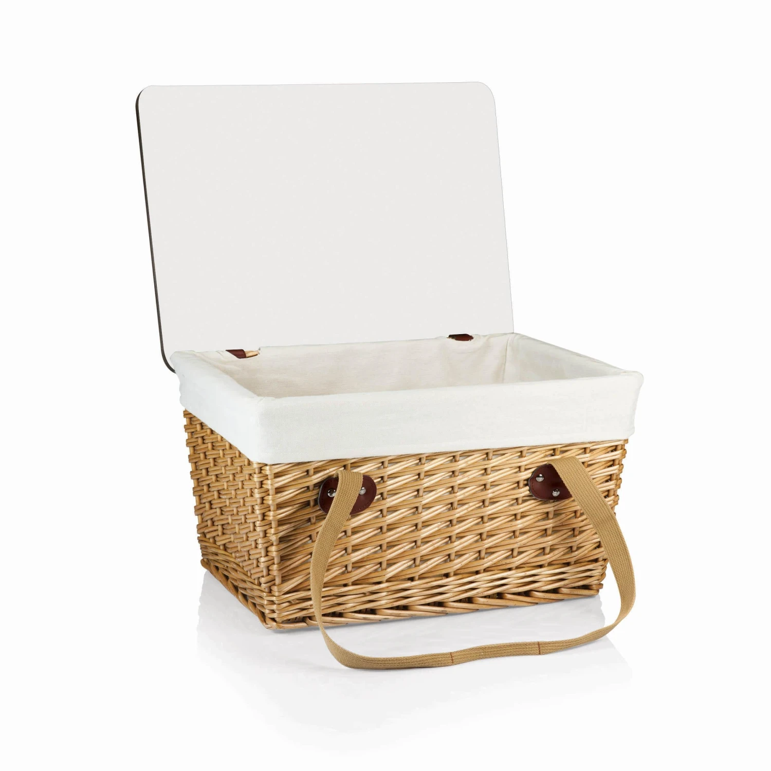 Canasta Grande Picnic Basket With Brown Lid 5 Canasta Grande Picnic Basket With Brown Lid - Image 3