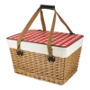 Canasta Grande Picnic Basket With Red & White Lid