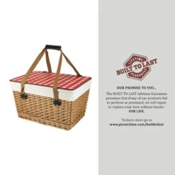 Canasta Grande Picnic Basket With Red & White Lid -CHAIRISH Shop canasta grande picnic basket with red and white lid 9258