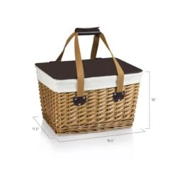 Canasta Picnic Basket With Brown Lid -CHAIRISH Shop canasta picnic basket with brown lid 4165