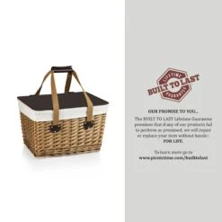 Canasta Picnic Basket With Brown Lid -CHAIRISH Shop canasta picnic basket with brown lid 4269