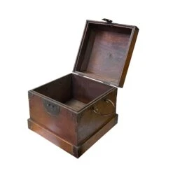 Chinese Brown Mop Inlay Motif Square Storage Box Chest 11 Chinese Brown Mop Inlay Motif Square Storage Box Chest -CHAIRISH Shop chinese brown mop inlay motif square storage box chest 2040