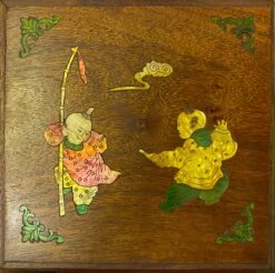 Chinese Brown Mop Inlay Motif Square Storage Box Chest 14 Chinese Brown Mop Inlay Motif Square Storage Box Chest -CHAIRISH Shop chinese brown mop inlay motif square storage box chest 7906