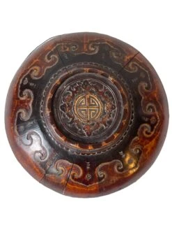 Chinese Hand Carved Wood Antique 19th Century Basket With Bamboo Handle -CHAIRISH Shop chinese hand carved wood antique 19th century basket with bamboo handle 2797