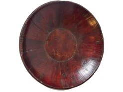 Chinese Hand Carved Wood Antique 19th Century Basket With Bamboo Handle -CHAIRISH Shop chinese hand carved wood antique 19th century basket with bamboo handle 8004