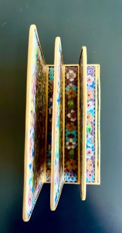 Chinoiserie Cloisonné Desktop Letter Holder -CHAIRISH Shop chinoiserie cloisonne desktop letter holder 8029