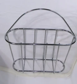 Chrome Magazine Rack Mid-Century C. 1980s -CHAIRISH Shop chrome magazine rack mid century c 1980s 4314