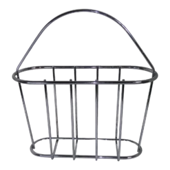 Chrome Magazine Rack Mid-Century C. 1980s