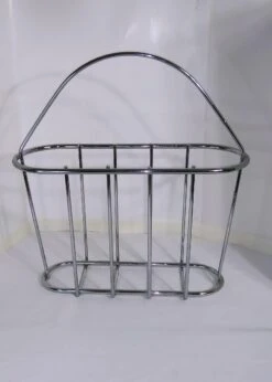 Chrome Magazine Rack Mid-Century C. 1980s -CHAIRISH Shop chrome magazine rack mid century c 1980s 5677