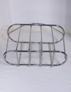 Chrome Magazine Rack Mid-Century C. 1980s -CHAIRISH Shop chrome magazine rack mid century c 1980s 7794
