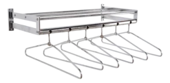 Coat Rack With Removable Clothes Hangers, 1960s, Set Of 7