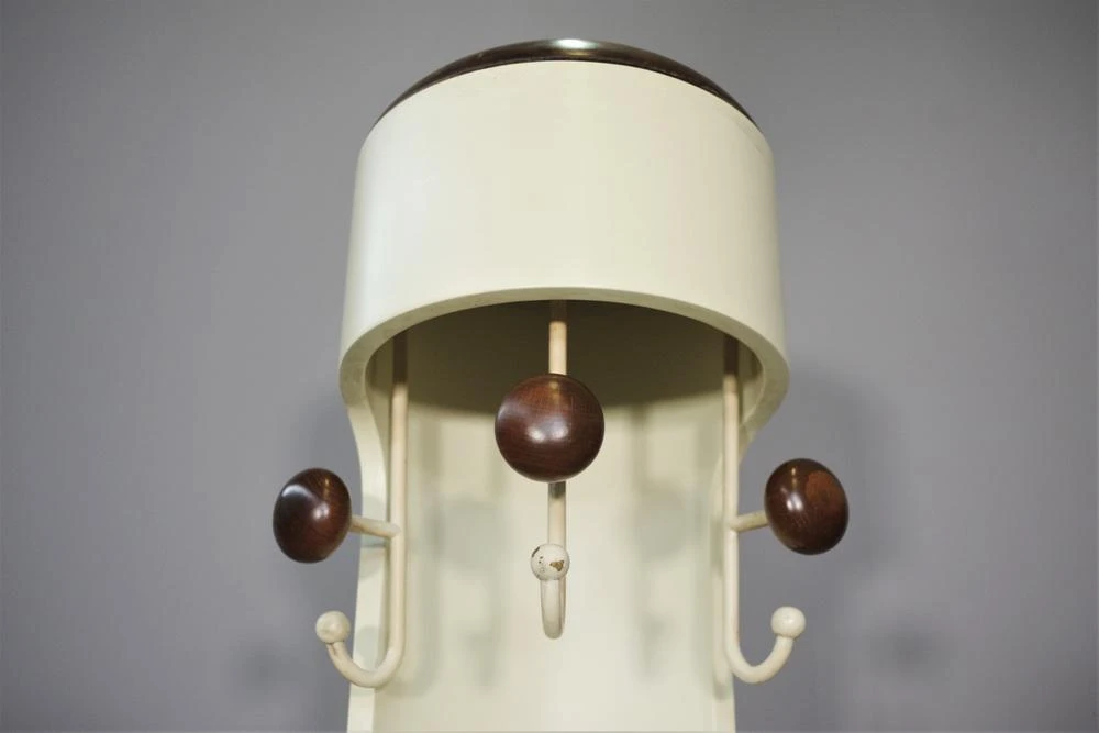 Column Coat Rack With Umbrella Stand Attributed To Joe Colombos, 1960s 5 Column Coat Rack With Umbrella Stand Attributed To Joe Colombos, 1960s - Image 3