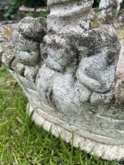 Concrete Garden Basket-Jardinière With Faux Basket Weave -CHAIRISH Shop concrete garden basket jardiniere with faux basket weave 3529