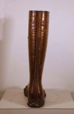 Contemporary Modern Bronze Cast Boot Cane/Umbrella Holder -CHAIRISH Shop contemporary modern bronze cast boot caneumbrella holder 4202
