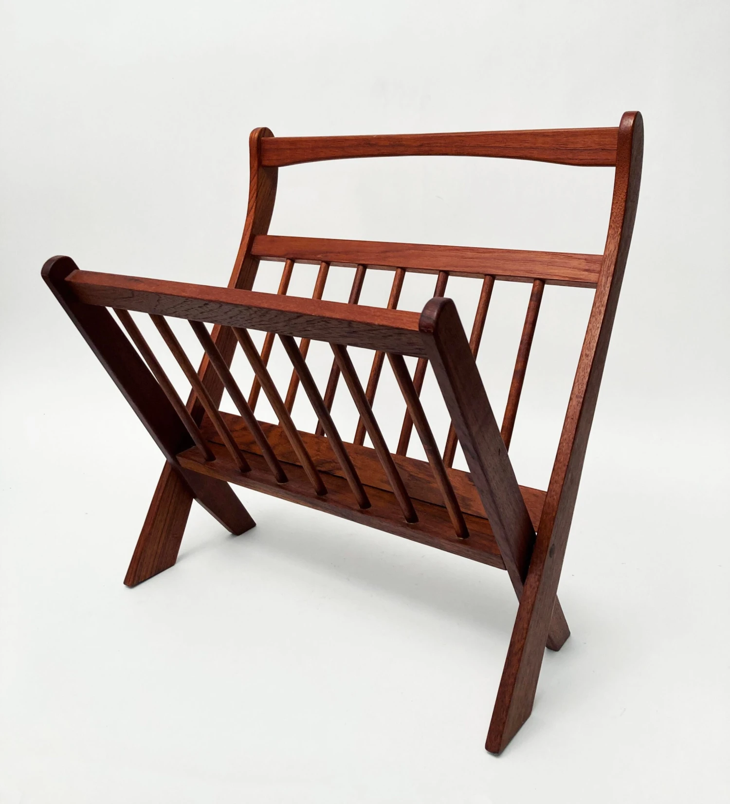 Danish Mid Century Modern Design Magazine Rack 4 Danish Mid Century Modern Design Magazine Rack - Image 2