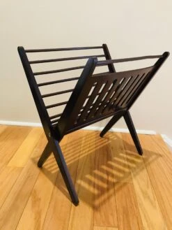 Danish Modern Magazine Stand In Dark Brown Beechwood, 1950s -CHAIRISH Shop danish modern magazine stand in dark brown beechwood 1950s 3703