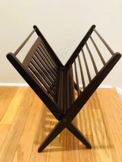 Danish Modern Magazine Stand In Dark Brown Beechwood, 1950s -CHAIRISH Shop danish modern magazine stand in dark brown beechwood 1950s 6696