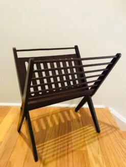 Danish Modern Magazine Stand In Dark Brown Beechwood, 1950s -CHAIRISH Shop danish modern magazine stand in dark brown beechwood 1950s 7711