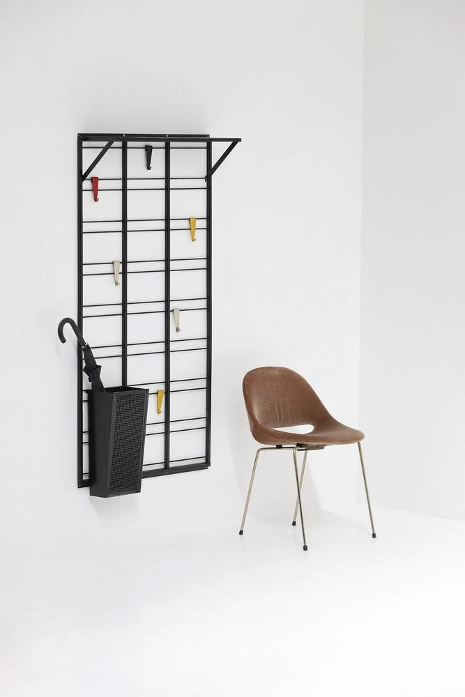 Decorative Metal Coat Rack By Tjer Reijenga For Pilastro 1950s 12 Decorative Metal Coat Rack By Tjer Reijenga For Pilastro 1950s - Image 10