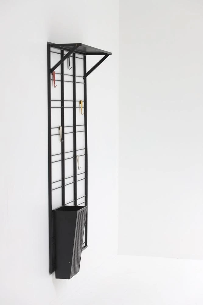 Decorative Metal Coat Rack By Tjer Reijenga For Pilastro 1950s 8 Decorative Metal Coat Rack By Tjer Reijenga For Pilastro 1950s - Image 6