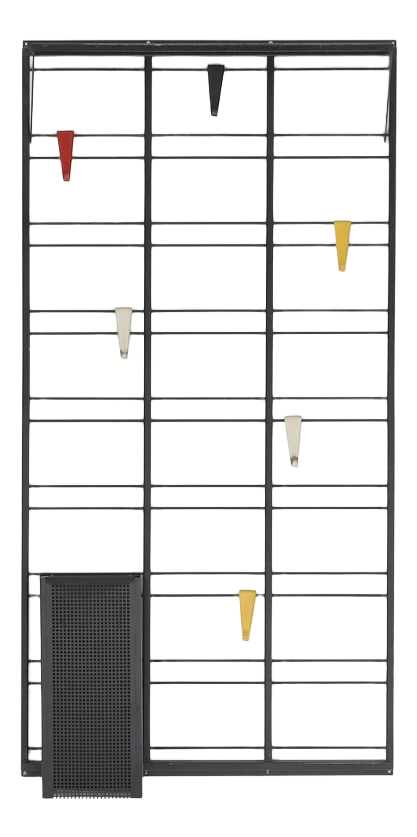 Decorative Metal Coat Rack By Tjer Reijenga For Pilastro 1950s 3 Decorative Metal Coat Rack By Tjer Reijenga For Pilastro 1950s