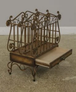 Decorator Iron Magazine Rack W. Drawer -CHAIRISH Shop decorator iron magazine rack w drawer 8061