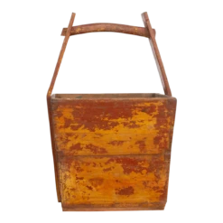 Distressed Wooden Harvest Basket