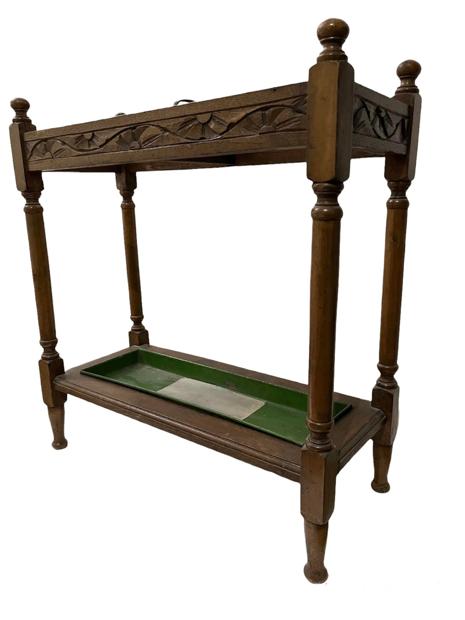 Early 1900s English Oak Umbrella Stand 4 Early 1900s English Oak Umbrella Stand - Image 2