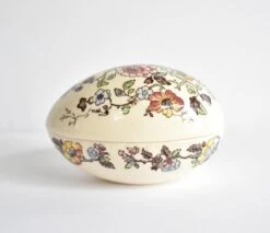Early 20th Century English Mason's Transferware Egg Trinket Box -CHAIRISH Shop early 20th century english masons transferware egg trinket box 5573