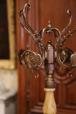 Early 20th Century French Carved Onyx & Brass Swivel Dolphin Standing Hall Tree -CHAIRISH Shop early 20th century french carved onyx and brass swivel dolphin standing hall tree 2622