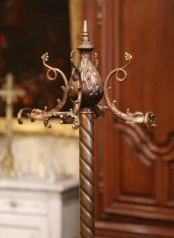 Early 20th Century French Gilt Brass Swivel Dolphin Standing Hall Tree -CHAIRISH Shop early 20th century french gilt brass swivel dolphin standing hall tree 3315