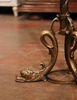 Early 20th Century French Gilt Brass Swivel Dolphin Standing Hall Tree -CHAIRISH Shop early 20th century french gilt brass swivel dolphin standing hall tree 5044