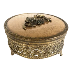 Early 20th Century Italian Gilded Powder Box