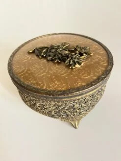 Early 20th Century Italian Gilded Powder Box -CHAIRISH Shop early 20th century italian gilded powder box 6072