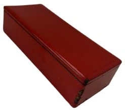 Early 20th Century Taisho Japanese Lacquer Lidded Box Red Cinnamon Black -CHAIRISH Shop early 20th century taisho japanese lacquer lidded box red cinnamon black 3816