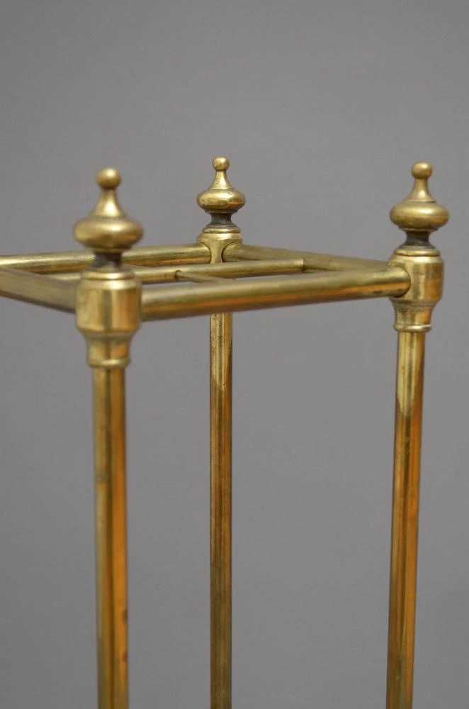 Edwardian Brass Umbrella Stand, 1900s 6 Edwardian Brass Umbrella Stand, 1900s - Image 4