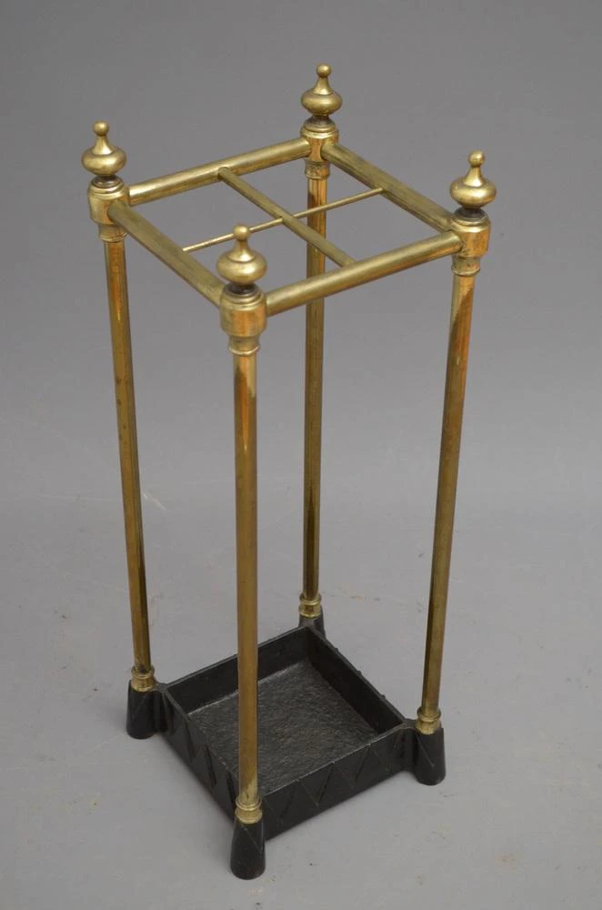 Edwardian Brass Umbrella Stand, 1900s 10 Edwardian Brass Umbrella Stand, 1900s - Image 8