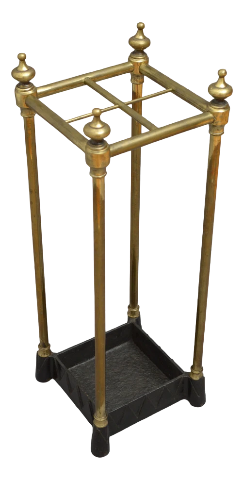 Edwardian Brass Umbrella Stand, 1900s 3 Edwardian Brass Umbrella Stand, 1900s