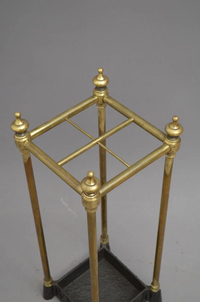 Edwardian Brass Umbrella Stand, 1900s 8 Edwardian Brass Umbrella Stand, 1900s - Image 6