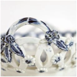 English 1st Period Dr. Wall Worcester Soft Paste Porcelain Pine Cone Oval Baskets - A Pair -CHAIRISH Shop english 1st period dr wall worcester soft paste porcelain pine cone oval baskets a pair 1388