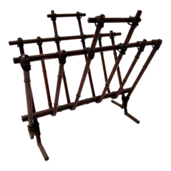 Faux Bamboo Metal Magazine Towel Rack