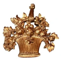 French Hanging Gilt Flower Baskets - A Pair 10 French Hanging Gilt Flower Baskets - A Pair -CHAIRISH Shop french hanging gilt flower baskets a pair 1145