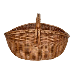 French Large Rattan Basket