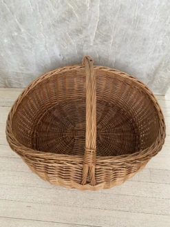 French Large Rattan Basket -CHAIRISH Shop french large rattan basket 8027