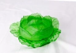 French Portieux Style Green Glass Glove Box Or Centerpiece, 1900s -CHAIRISH Shop french portieux style green glass glove box or centerpiece 1900s 9059