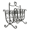 French Style Scrolling Wrought Iron Magazine Rack Stand With Heart -CHAIRISH Shop french style scrolling wrought iron magazine rack stand with heart 7206