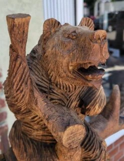 Hand Carved Rustic Hat And Coat Tree With Hand Carved Bears -CHAIRISH Shop hand carved rustic hat and coat tree with hand carved bears 6128