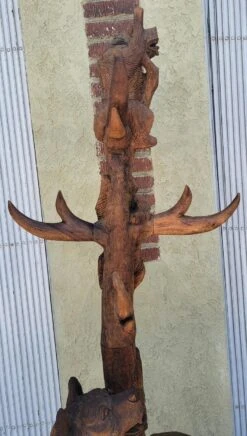 Hand Carved Rustic Hat And Coat Tree With Hand Carved Bears -CHAIRISH Shop hand carved rustic hat and coat tree with hand carved bears 6833